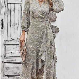 Floral wrap dress